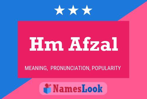 Hm Afzal Name Poster