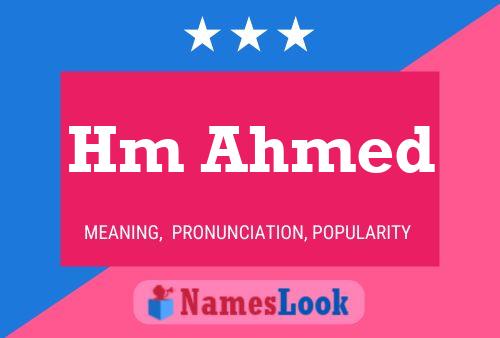 Hm Ahmed Name Poster