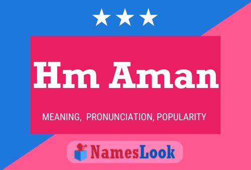 Hm Aman Name Poster