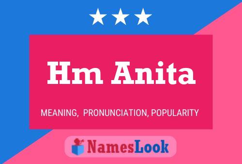 Hm Anita Name Poster