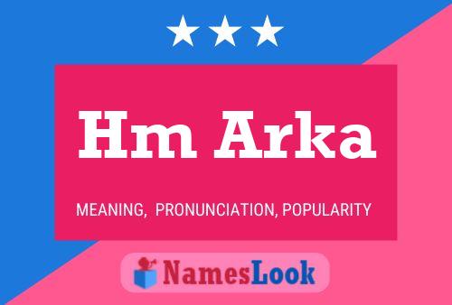 Hm Arka Name Poster