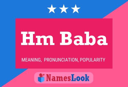 Hm Baba Name Poster