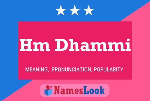 Hm Dhammi Name Poster