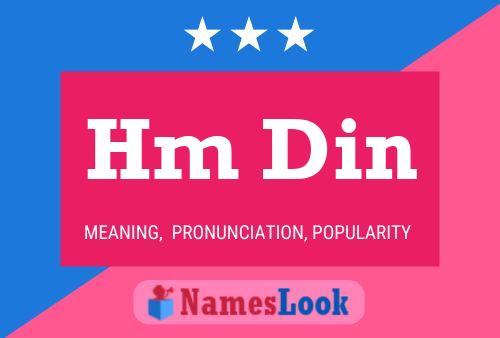 Hm Din Name Poster