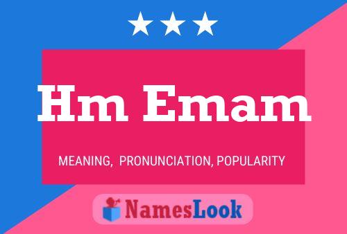 Hm Emam Name Poster