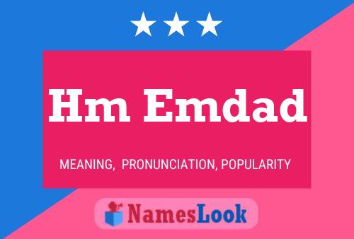 Hm Emdad Name Poster