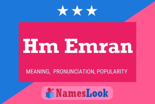 Hm Emran Name Poster