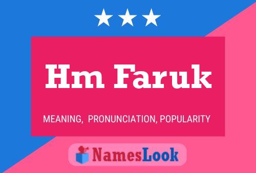 Hm Faruk Name Poster