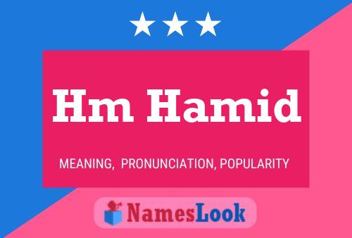 Hm Hamid Name Poster