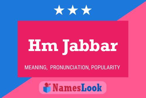 Hm Jabbar Name Poster