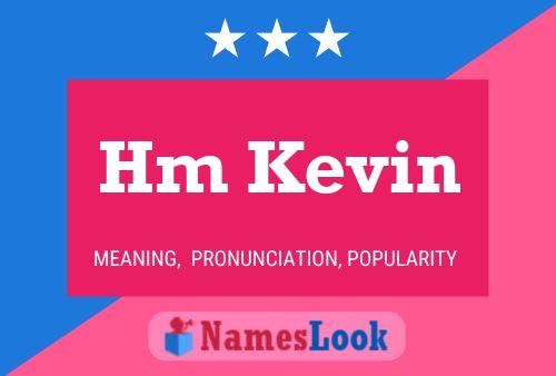 Hm Kevin Name Poster