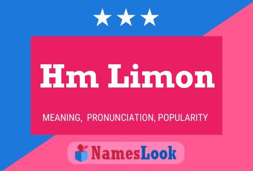 Hm Limon Name Poster