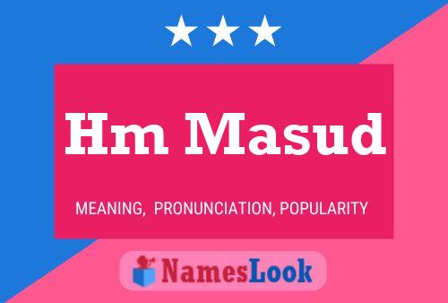 Hm Masud Name Poster