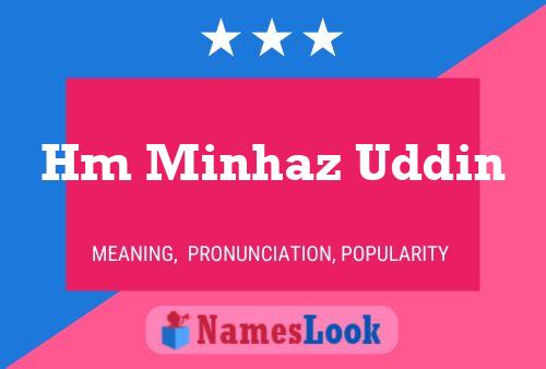 Hm Minhaz Uddin Name Poster