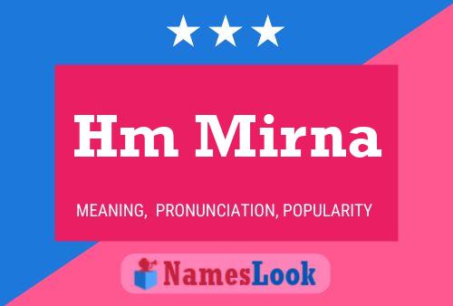 Hm Mirna Name Poster