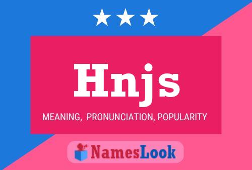 Hnjs Name Poster