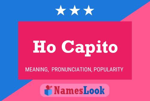 Ho Capito Name Poster