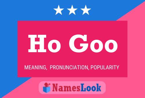 Ho Goo Name Poster