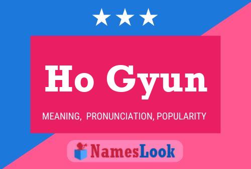 Ho Gyun Name Poster