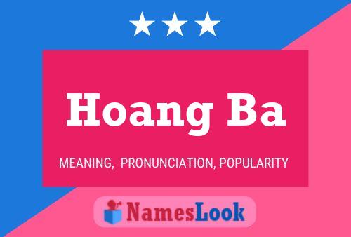 Hoang Ba Name Poster