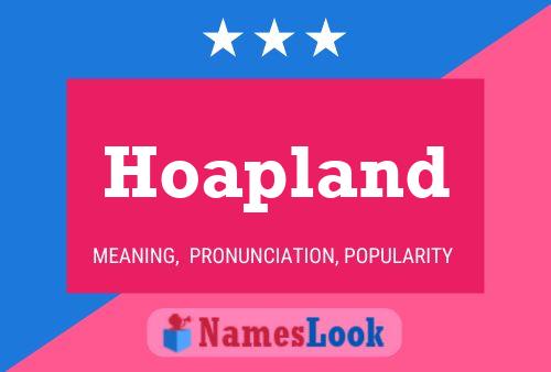 Hoapland Name Poster