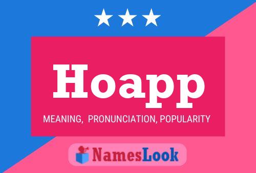 Hoapp Name Poster