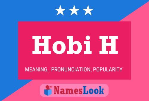 Hobi H Name Poster