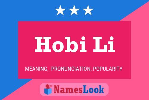 Hobi Li Name Poster