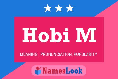 Hobi M Name Poster