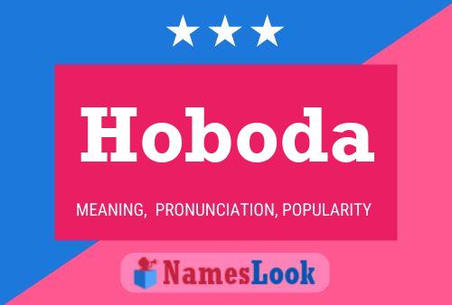 Hoboda Name Poster