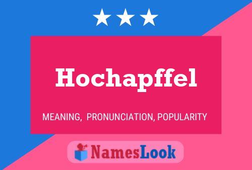 Hochapffel Name Poster