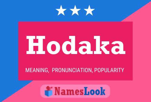 Hodaka Name Poster