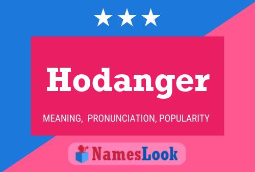 Hodanger Name Poster