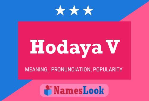 Hodaya V Name Poster