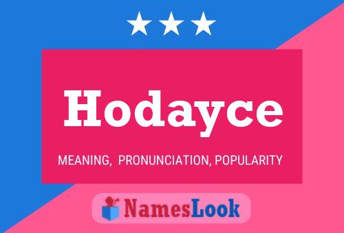 Hodayce Name Poster