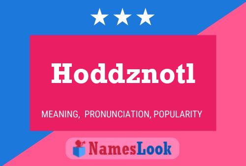 Hoddznotl Name Poster