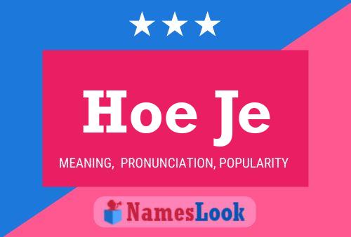 Hoe Je Name Poster