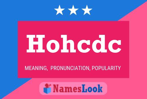 Hohcdc Name Poster