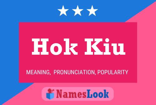 Hok Kiu Name Poster