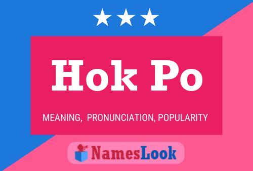 Hok Po Name Poster