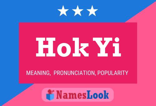 Hok Yi Name Poster