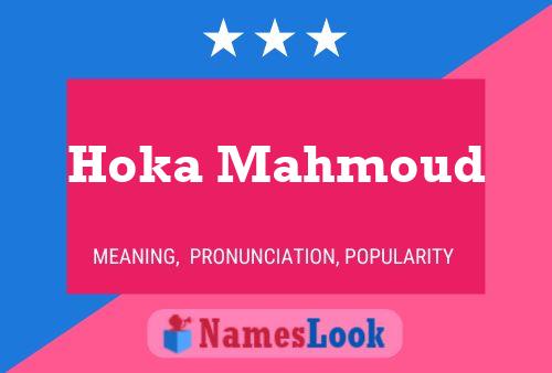 Hoka Mahmoud Name Poster