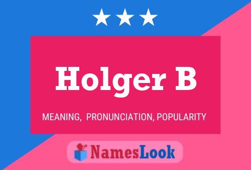 Holger B Name Poster