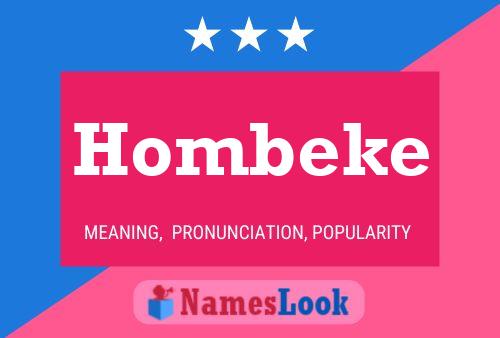 Hombeke Name Poster