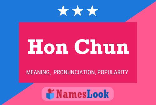 Hon Chun Name Poster