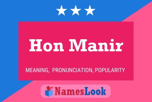 Hon Manir Name Poster