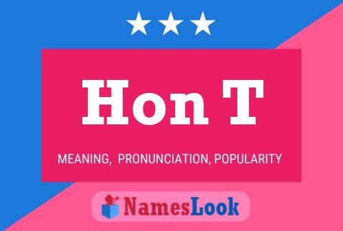 Hon T Name Poster