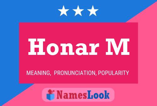 Honar M Name Poster