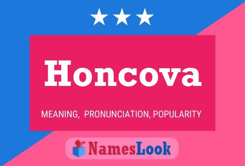 Honcova Name Poster