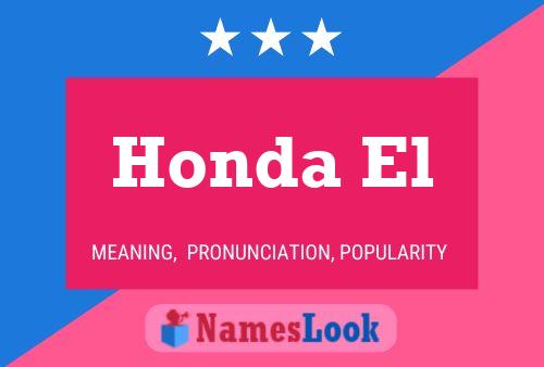 Honda El Name Poster